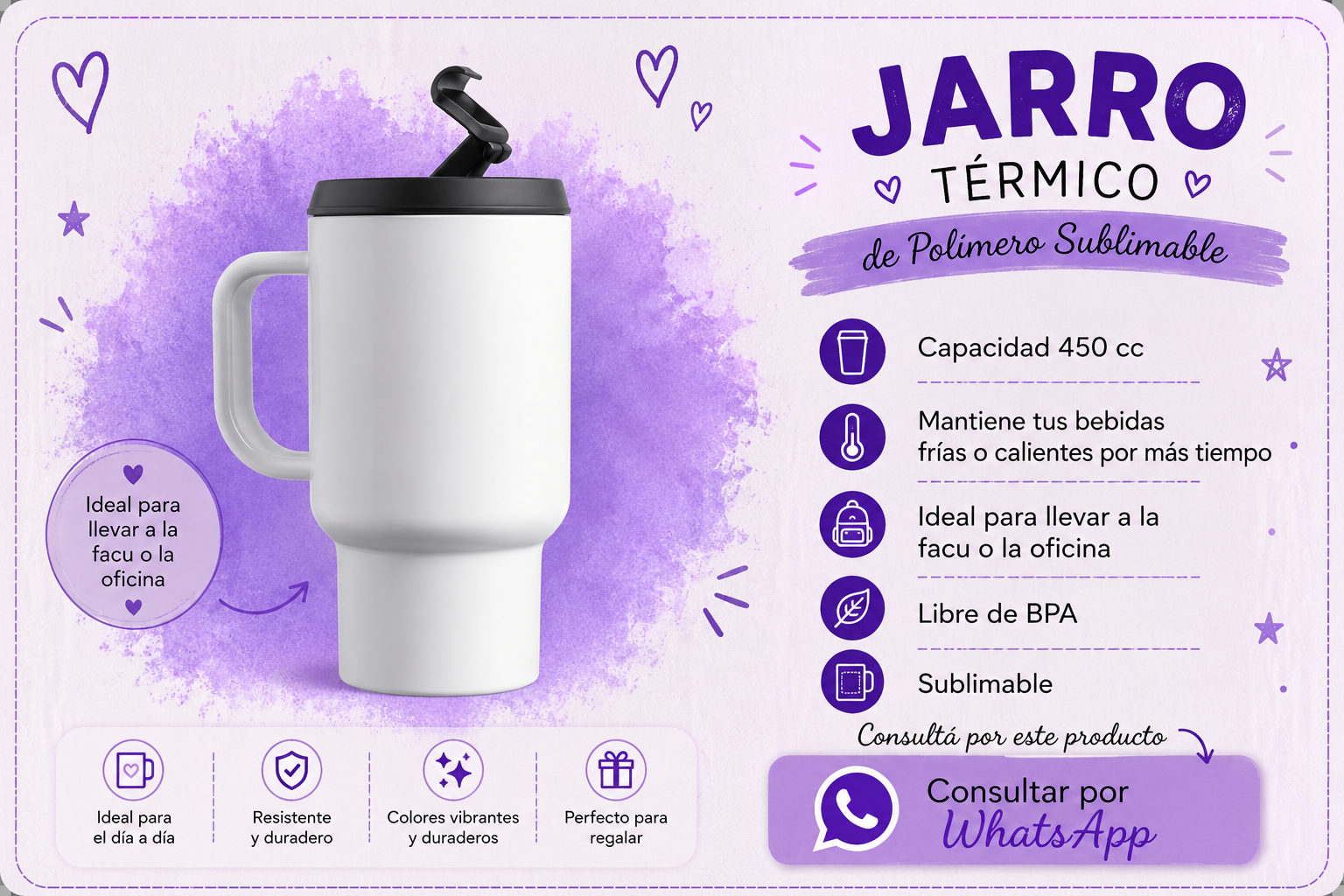 Jarro térmico de polímero