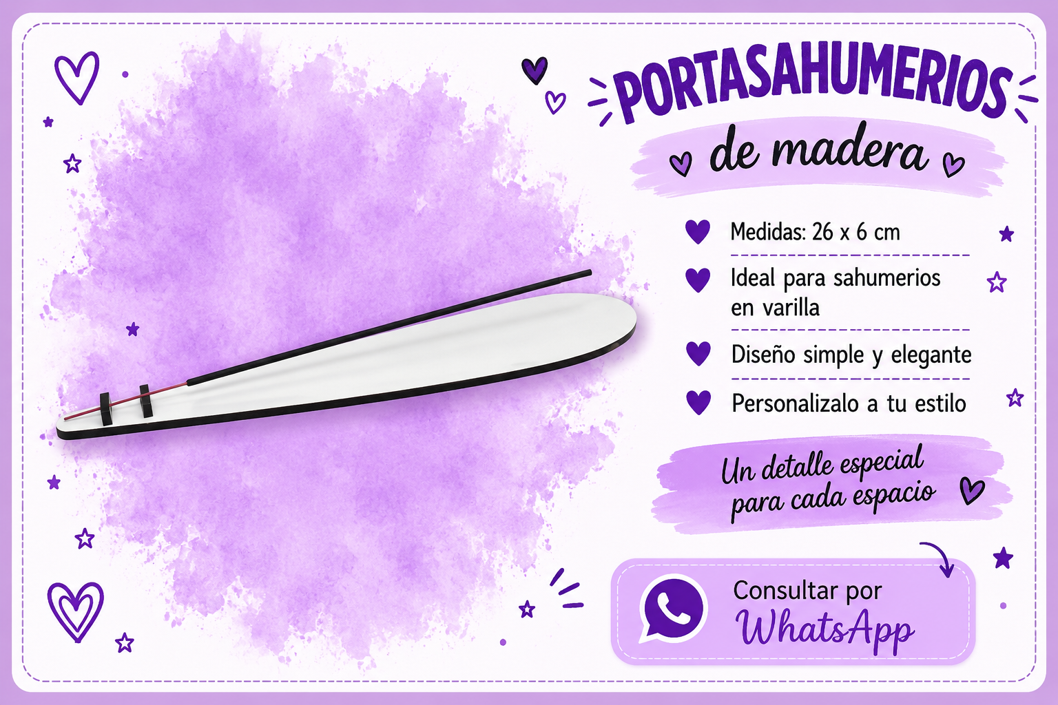 Portasahumerios de madera
