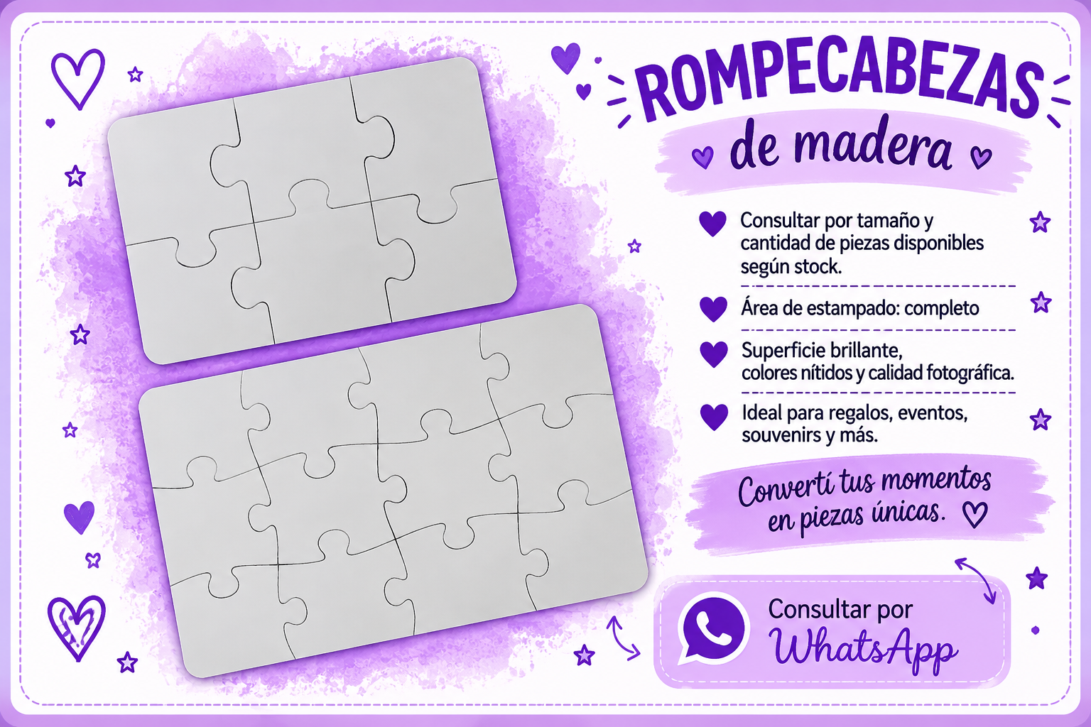 Rompecabezas de madera