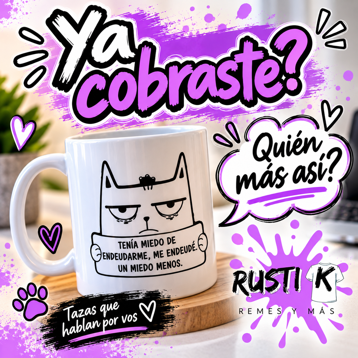 Taza personalizada - ¿Ya cobraste?